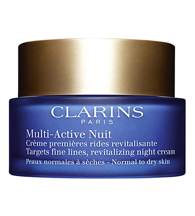 Shop Clarins Multi-active Night Youth Recovery Cream - Dry Skin 50ml