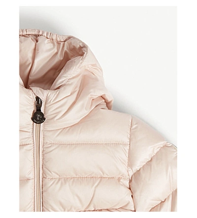 Shop Moncler Odile Quilted Puffer Jacket 3-36 Months In Baby Pink