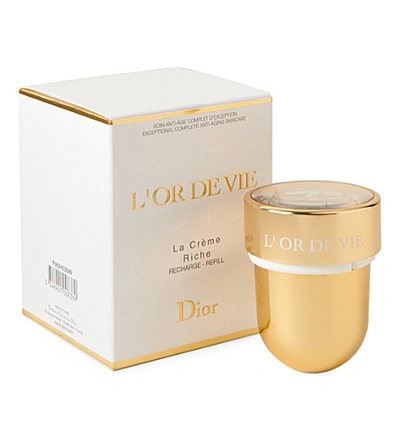 Shop Dior L'or De Vie La Crème Riche Refill 50ml