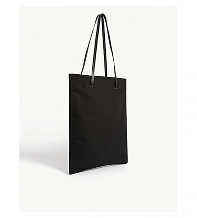 Shop Jil Sander Oversized Canvas Tote Bag In Natural