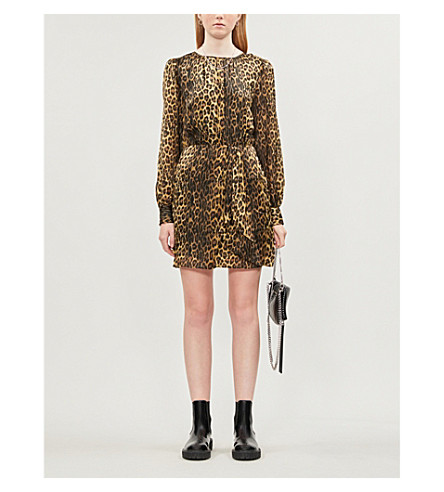 kooples leopard dress