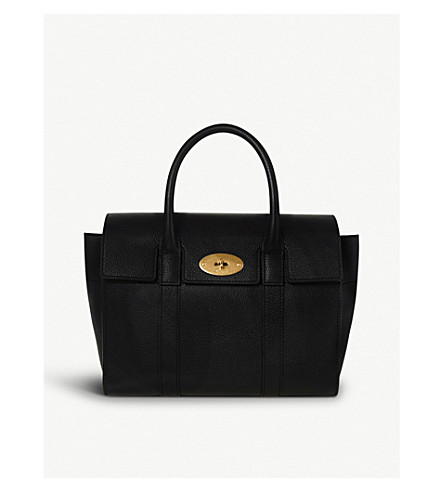 bayswater small grained leather tote