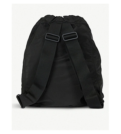 Shop Adidas By Stella Mccartney Logo-print Shell Backpack In Black White