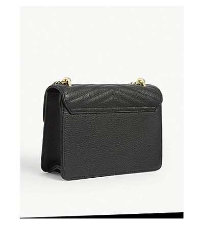 Shop Ted Baker Beckeey Leather Cross-body Bag In Black