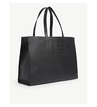 Rochelle East west Leather Tote Bag In Black