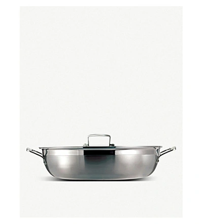 Shop Le Creuset Stainless Steel 3-ply Stainless Steel Shallow Braiser 26cm