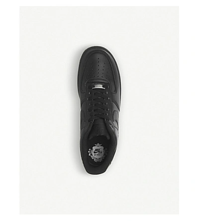 Shop Reebok Air Force 1 Low-top Leather Trainers In Blackblack 1