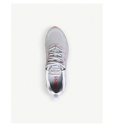Shop Nike Air Max 270 React Woven Trainers In White Flash Crimson
