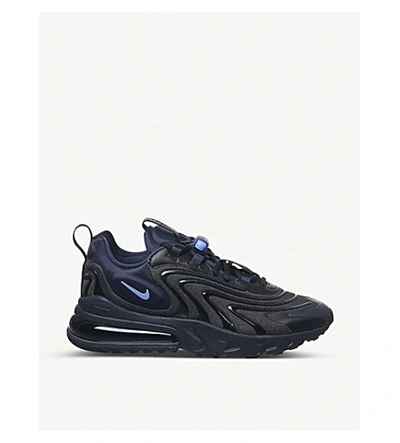 Shop Nike Air Max 270 React Woven Trainers In Black Sapphire Obsidian