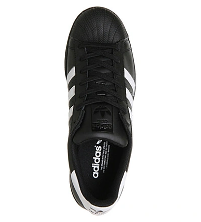 Shop Adidas Originals Superstar 1 Leather Trainers In Black Wh Foundation