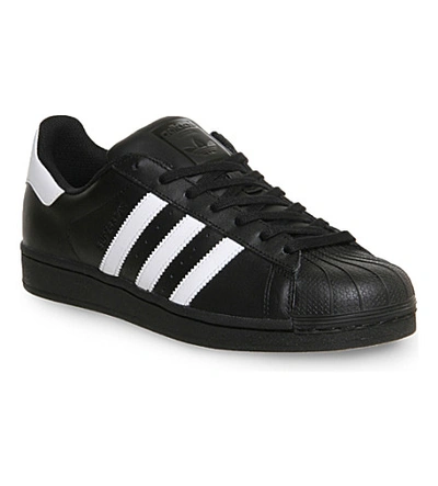 Shop Adidas Originals Superstar 1 Leather Trainers In Black Wh Foundation