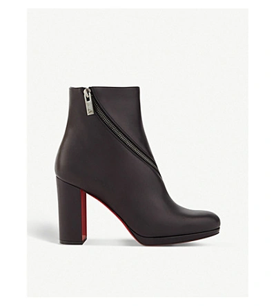 Shop Christian Louboutin Womens Black Birgitta 100 Calf 7.5