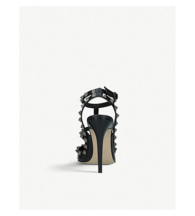 Shop Valentino Rockstud 100 Patent Courts In Black