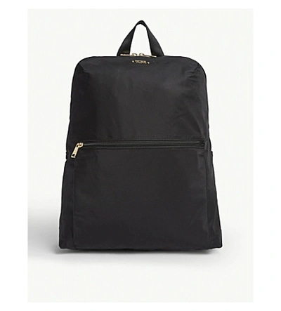 Shop Tumi Just In Case Nylon Backpack In Mink/silver