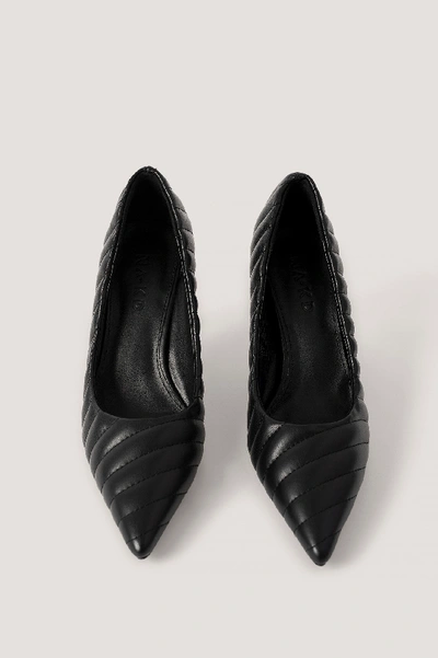 Shop Na-kd Quilted Pointy Pumps - Black