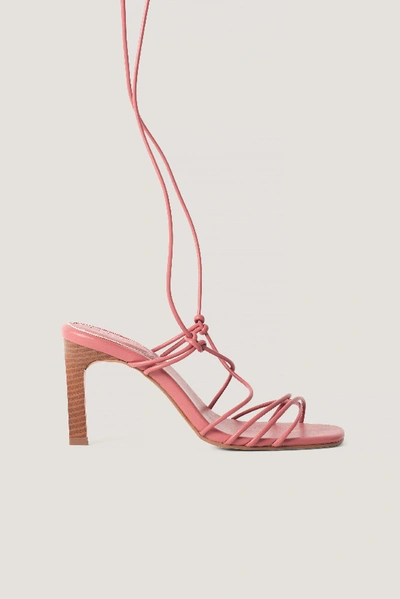 Shop Na-kd Calf Strap Heels - Pink In Rose