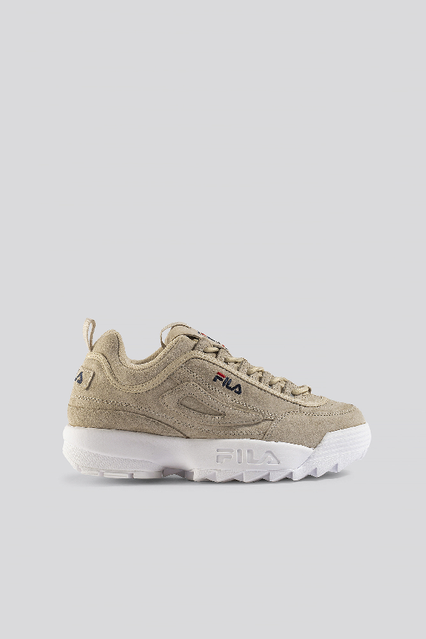 fila disruptor beige suede