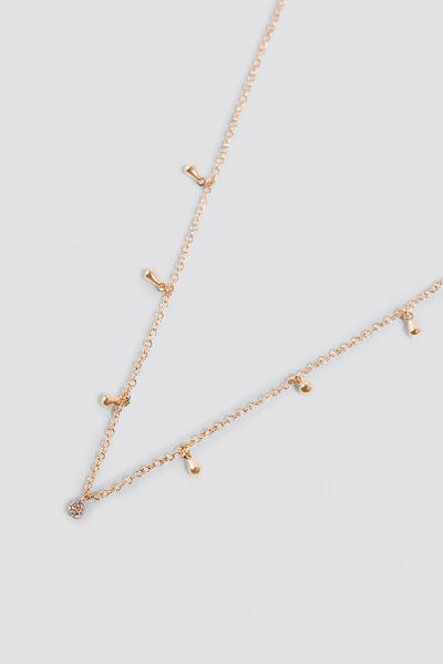 Shop Na-kd Mini Drop Necklace - Gold