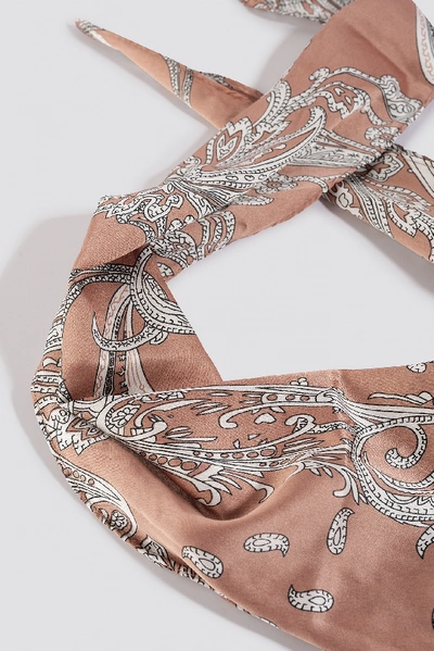 Shop Na-kd Ornament Pattern Hair Scarf Pink In Powder Pink