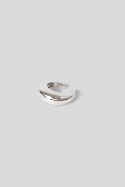 Shop Na-kd Sterling Silver Chunky Ring - Silver