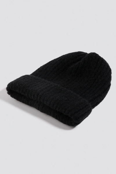 Shop Na-kd Soft Knitted Hat - Black