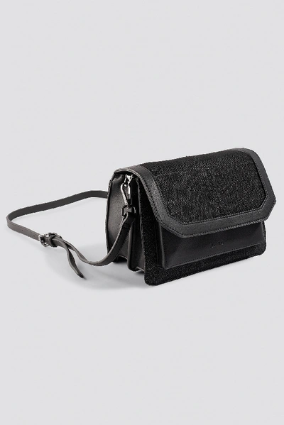 Shop Na-kd Denim Shoulderbag With Chain Strap - Black