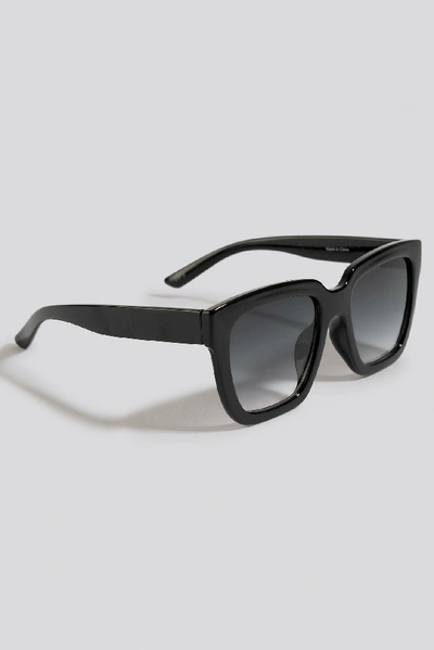 Shop Na-kd Squared Oversized Sunglasses In Black