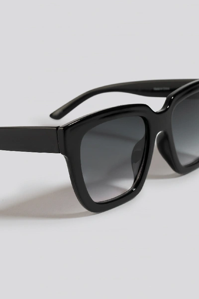 Shop Na-kd Squared Oversized Sunglasses In Black