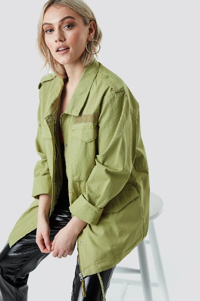 Shop Na-kd Army Jacket Green