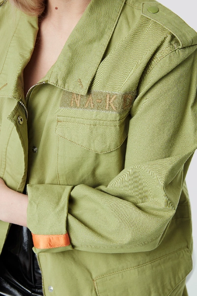 Shop Na-kd Army Jacket Green