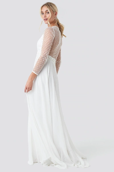 Shop Ida Sjöstedt Alicia Dress - White In Ivory