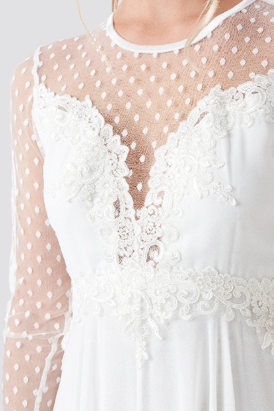 Shop Ida Sjöstedt Alicia Dress - White In Ivory