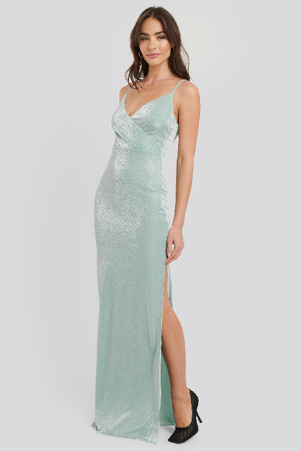 sequin split maxi dress