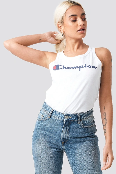 Shop Champion Tank Logo Top - White