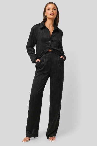 Shop Na-kd Classic Jacquard Suit Pants - Black