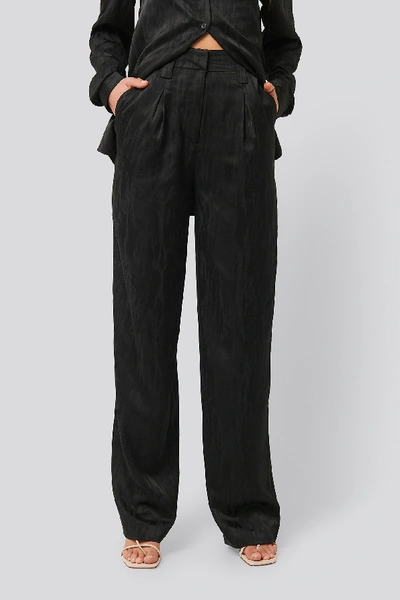 Shop Na-kd Classic Jacquard Suit Pants - Black
