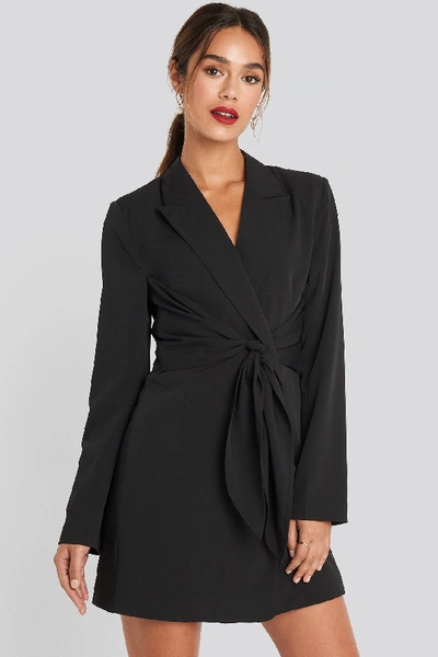 Shop Chloé Tie Short Blazer Dress Black