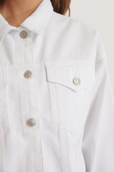 Shop Na-kd 80's Trucker Denim Jacket White