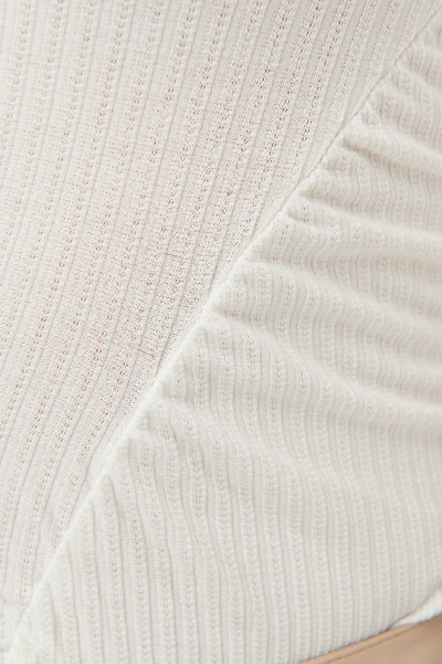 Shop Na-kd Gathered Jersey Top - White
