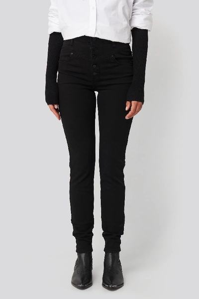 Shop Abrand A High Skinny Ankle Basher Jeans Black In Raiders Blk