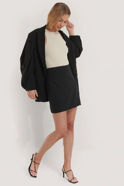 Shop Na-kd Classic Tailored A-line Mini Skirt - Black