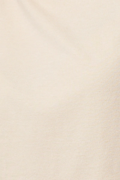 Shop Pamela X Na-kd Recycled Raw Hem Cropped T-shirt - Beige