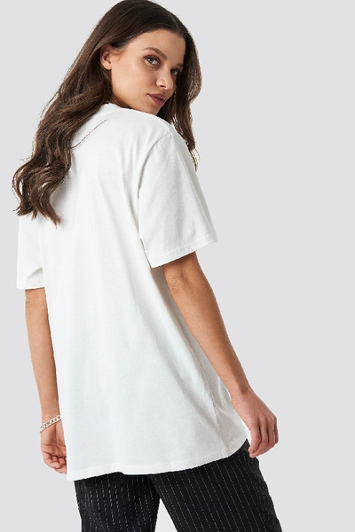 Shop Astrid Olsen X Na-kd Solid Oversize Tee - White In Ivory