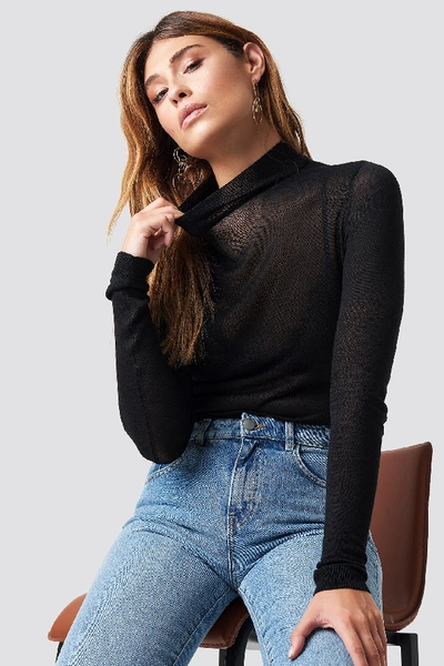 Shop Xle The Label Devon Knitted Pullover - Black