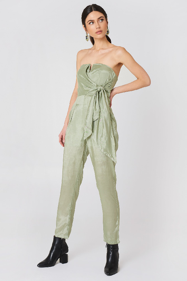 sage green jumpsuit