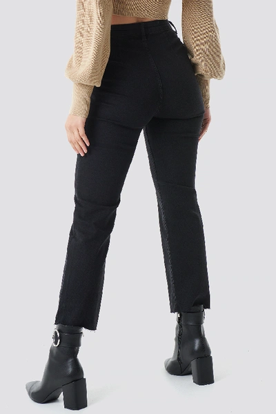 Shop Chloé Cropped Zipper Jeans Black