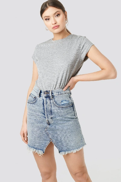 Shop Cheap Monday Shrunken Skirt - Blue