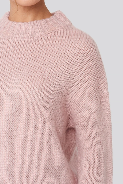 Shop Adorable Caro X Na-kd Wide Rib Knitted Sweater - Pink