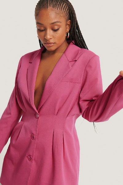 Shop Na-kd Classic Darted Blazer - Pink