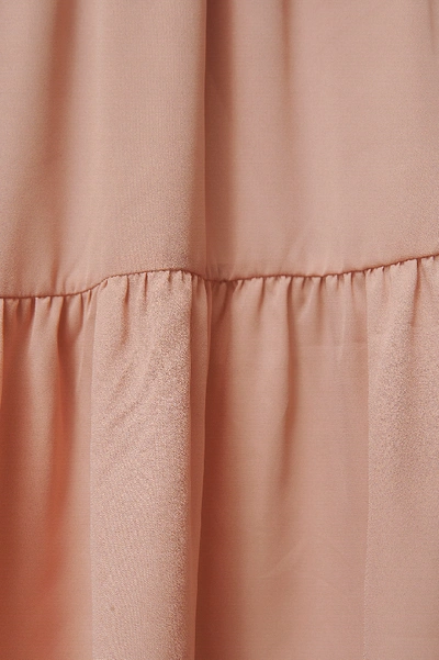 Shop Na-kd Ruffle Chiffon Dress - Pink In Dusty Pink